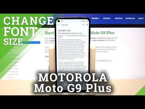 How to Change Size of Font in Motorola Moto G9 Plus – Set Up Text Size