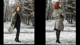 Jak uszyć kardigan sweter bez wykroju by Słonecznaradzi.pl / How to make a cardigan sweater