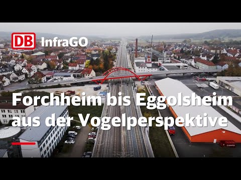 VDE 8.1 von oben: Der Bauabschnitt Forchheim – Eggolsheim aus der Luft