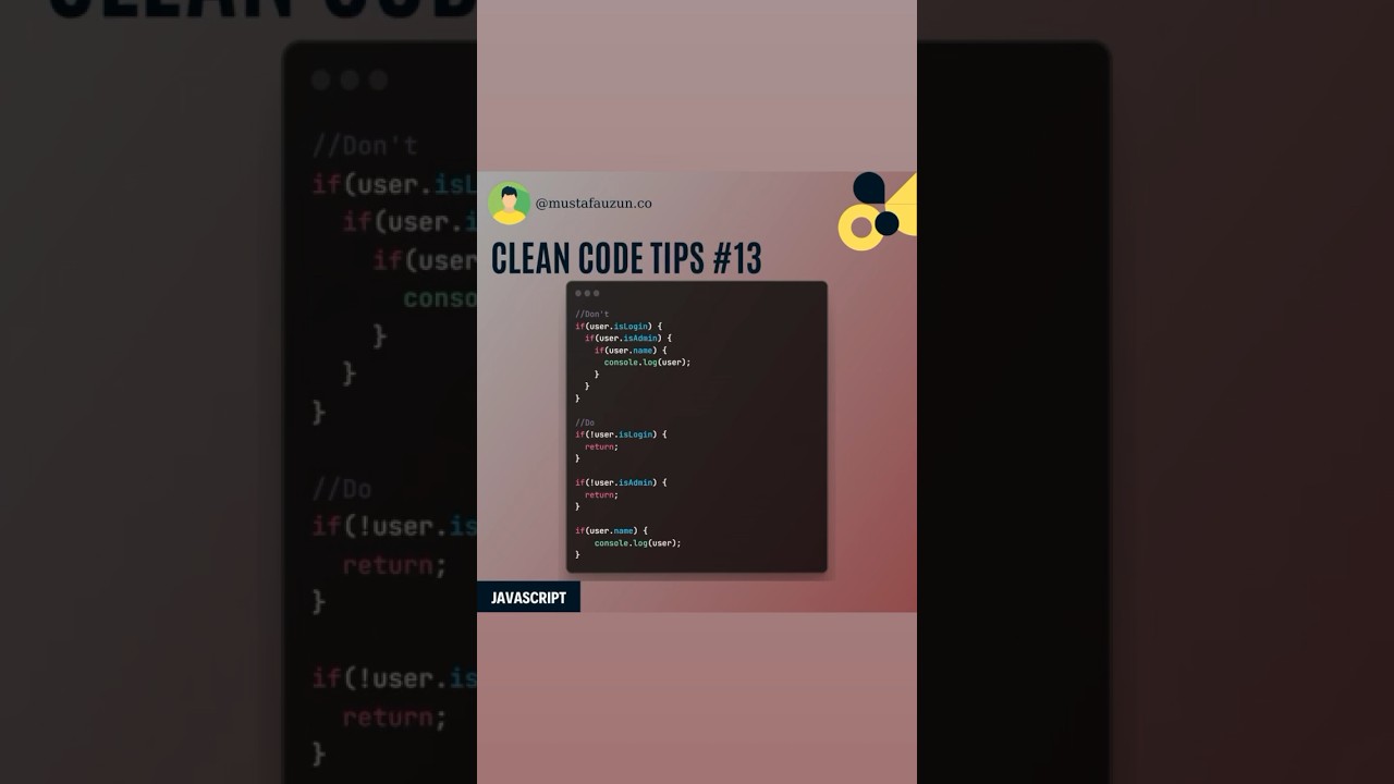 Javascript, Clean Code - 13 #javascript