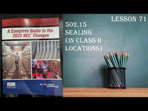 502.15 Sealing Class II Locations