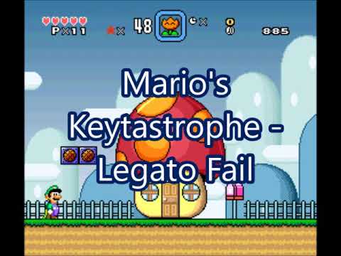 SMW Custom Music - Track -368 (Mario's Keytastrophe - Legato Fail!)