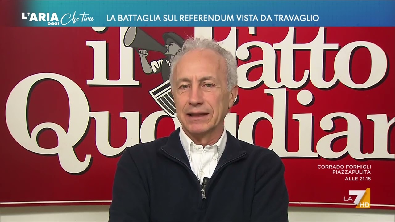Referendum, Marco Travaglio: "A me non è mai capitato di sentire i magistrati dire che il ...