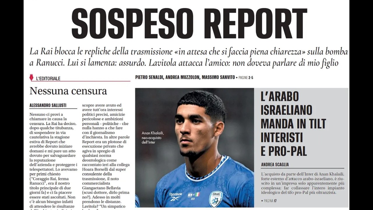 RASSEGNA STAMPA 11 LUGLIO 2026. QUOTIDIANI NAZIONALI ITALIANI  PRIME PAGINE DEI GIORNALI DI OGGI.