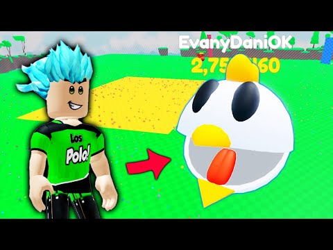 I'm the BIGGEST Chicken!! in Roblox Eat Balls Simulator