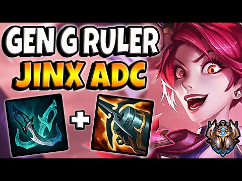 Jinx vs Tristana ADC [ Gen G Ruler ] Patch 12.4 Ranked Challenger Korea ✅