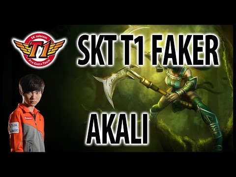 SKT Faker - Akali mid vs. Yasuo - Patch 5.16 challenger solo queue (2015.08.25)
