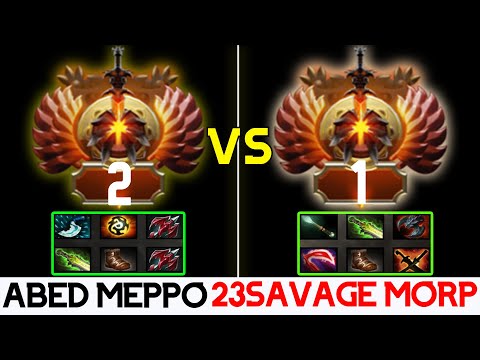 23SAVAGE "MORPHLING" VS ABED "MEPPO" SIGNATURE HERO BATTLE AND 11KMMR BATTLE | DOTA 2 MICRO