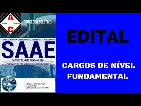 Apostila Concurso SAAE Juazeiro-BA 2017 - Cargos de Nível Fundamental