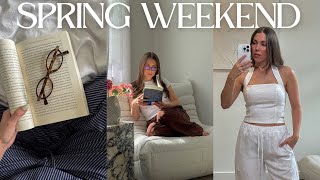 SPRING WEEKEND VLOG | cozy vibes, aritzia haul & how I find motivation