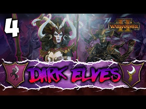 EPIC MALEKITH QUEST BATTLE  - Total War: Warhammer 2 - Dark Elves Co-op Campaign w/ Lionheartx10 #4