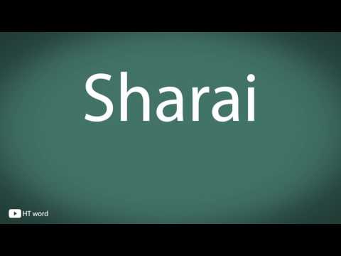 How to pronounce Sharai