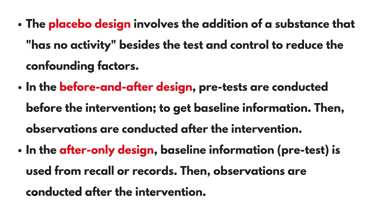 Quantitative Study Designs 2: Experimental Studies