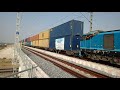 WORLD FIRST ELECTRIC DOUBLE STACK CONTAINER TRAIN INAUGURAL TRAIN RUN WDFC