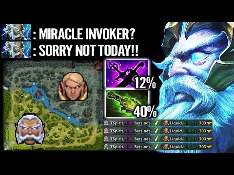 52% MAGIC AMP This ZEUS Shut Down MIRACLE Invoker Just That EZ Epic Pro Dota 2