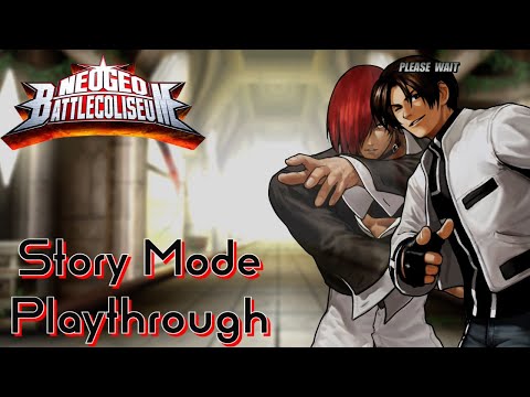 Neo Geo Battle Coliseum | Story Mode Playthrough #2 - Kyo & Iori