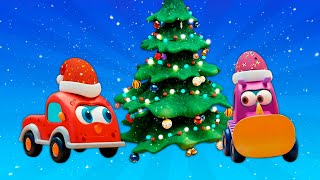 Especial de Natal dos carrinhos Mocas! Desenhos animados em português. Desenho animado infantil