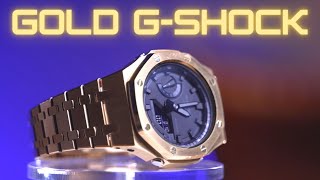 GOLD G Shock Royal Oak Conversion Kit | Casio GA2100