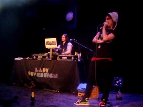 Lady Sovereign changes into a fan's t-shirt