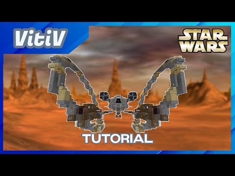 Star Wars Separatists IG-227 Hailfire-class Droid Tank in Minecraft - 2:1 Scale - Tutorial
