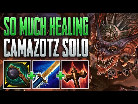 BUMBA'S CAMAZOTZ HEALS SO MUCH! Camazotz Solo Gameplay (SMITE Conquest)
