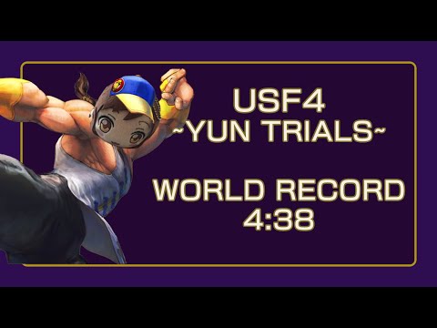 USF4 Yun Trials Speedrun WR - 4:38