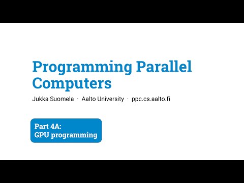 Programming Parallel Computers Part 4a