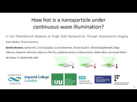 London Plasmonics Forum 2021 Flash Poster Presentation - Mariano Barella