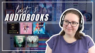 last 5 . audiobook reviews