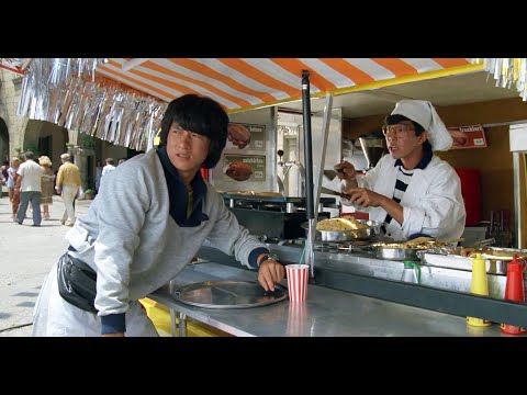 Wheels On Meals (1984) - Jackie Chan Barcelona Food Truck scene