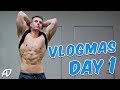 VLOGMAS 1 - NEW BENCH PRESS PR & DEADLIFT PR