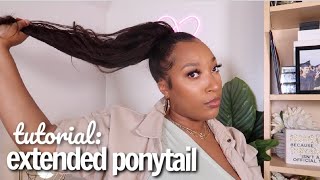 HOW TO: QUICK SLEEK EXTENDED PONYTAIL INSTALL WITH BUNDLES