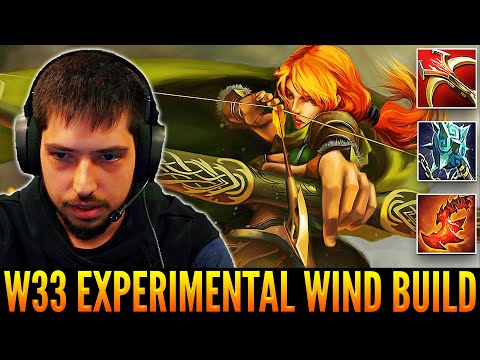 W33 Going For Experimental Build With His Favorite Hero | Windranger Mid With Overwhelming Dagger