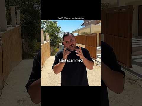 $400,000 RENOVATION SCAM EXPOSED😨📉🇬🇷