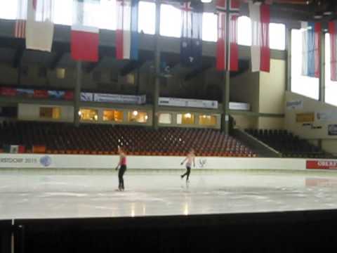 Oberstdorf 2015. Main Rink. 18 may. morning training 7:10. Olya Moshkova