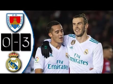 Numancia vs Real Madrid 0-3 Resumen Highlights Goles La Copa 04/01/2018