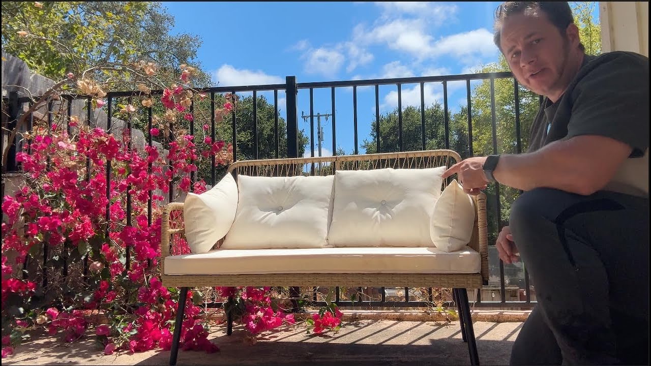 YITAHOME Patio Furniture Wicker Outdoor Loveseat Review!