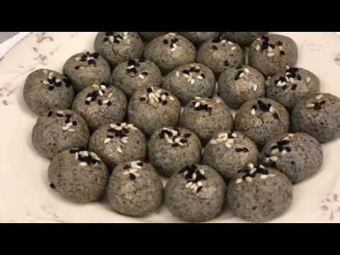 Crispy and Fragrant Black Sesame Cookies