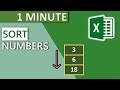 Excel Sort Column By Numbers In Ascending Descending Order 2020