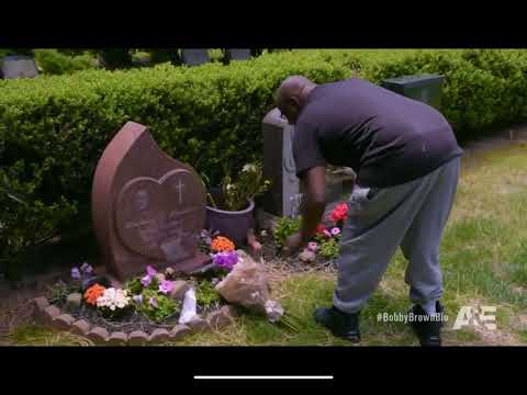 Bobby Brown visits Whitney and Bobbi Kristina Graves