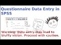 SPSS for newbies: questionnaire data entry - YouTube