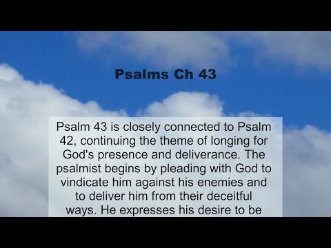 Psalms Chapter 43 summary and read together