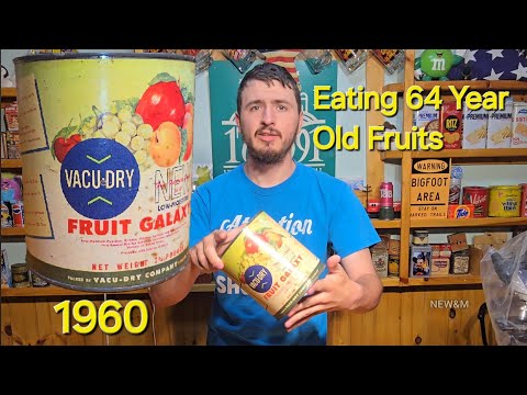 Opening A Huge 64 Year Old Can Of Fruit Cocktail