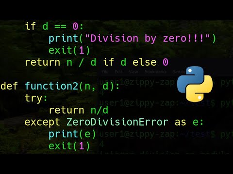 Python Program For Divide By Zero Protection