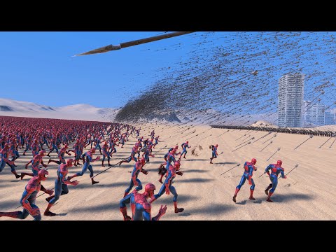 Super Archers ARROW RAIN Vs 20.000 Spider-Man | Ultimate Epic Battle Simulator UEBS