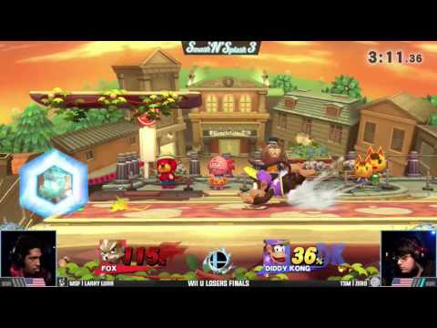 Smash 'N' Splash 3 - Wii U Top 3 - Losers Final - Larry Lurr vs. ZeRo