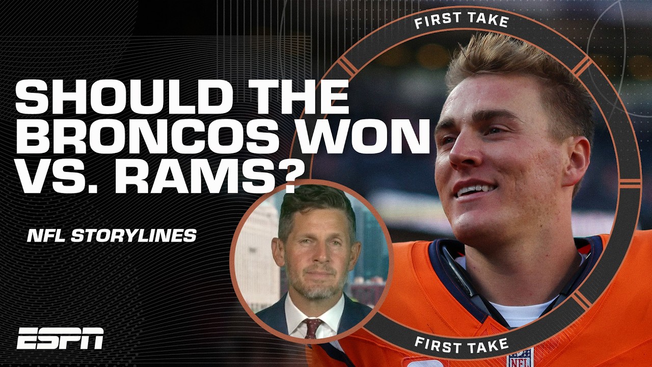 Orlovsky says ‘THE BETTER TEAM DIDN’T WIN’ Broncos-Rams 😱 | First Take