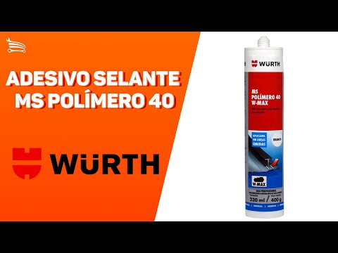 Adesivo Selante MS Polímero 40 Cinza 230ml/400g W-Max - Video