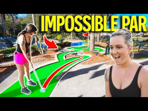 The Most CRAZY CHALLENGING Mini Golf Course We’ve Ever Played!
