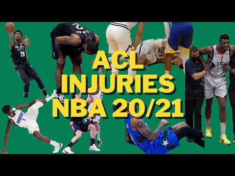 ALL ACL injuries in NBA 20 21 season